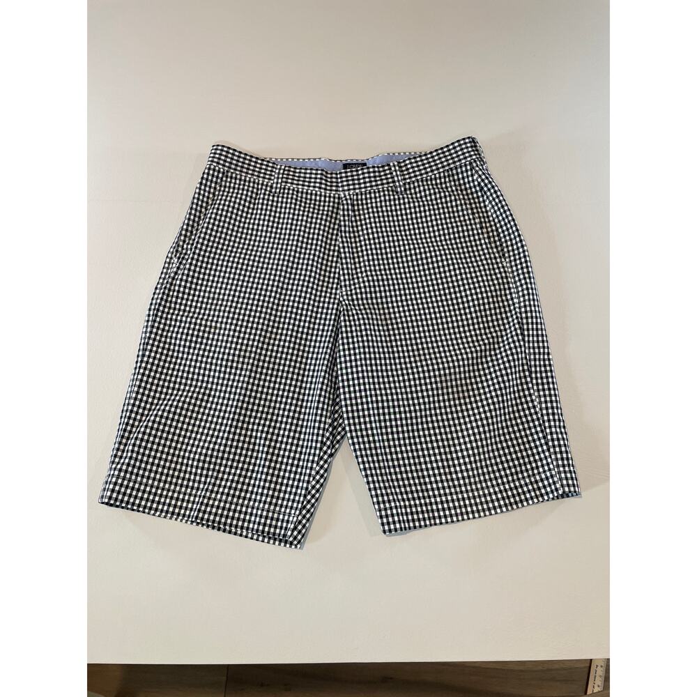 J.Crew Rivington shorts size 32W black & white check